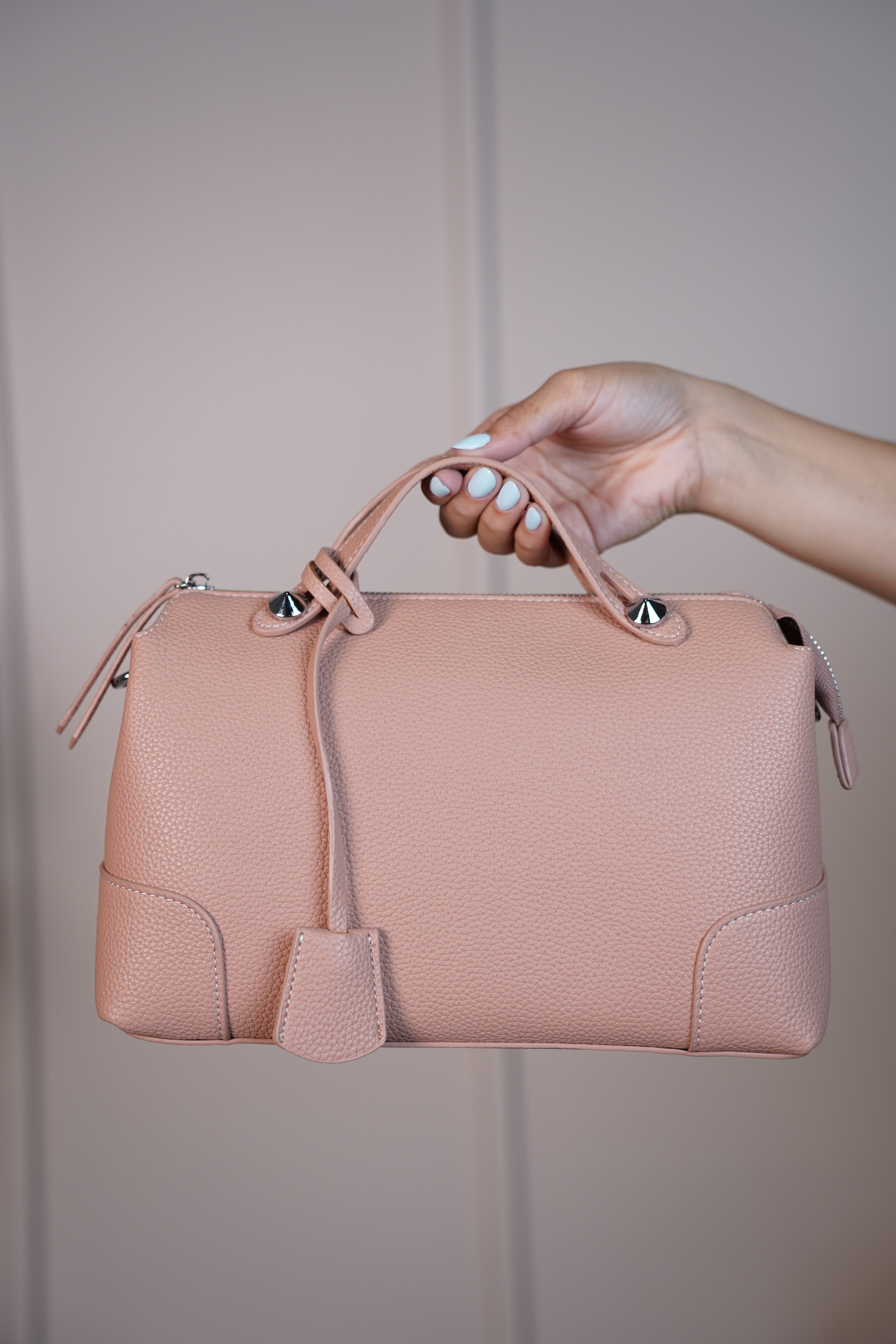 RosaMarie Soft Ruched Shoulder Bag – Gathered Top Handle Purse in 5 Colors - Carema Boutique