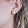 Delinor Stud Earrings – Classic Sparkle with a Modern Edge