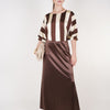 Belina Maxi Skirt | Chocolate Satin Maxi Skirt