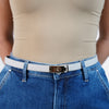 Lavina Belt – Sleek Lock-Detail Classic Waist Belt