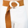 Seralya Suede Belt – Sculpted Modern Statement Accessory