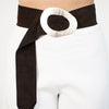 Seralya Suede Belt – Sculpted Modern Statement Accessory