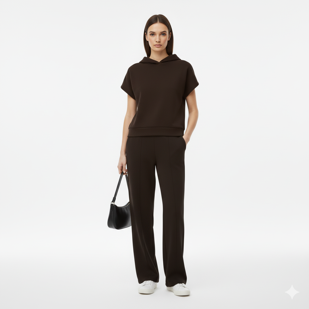 Morisa Hooded Pants Set – Effortless Luxe Loungewear