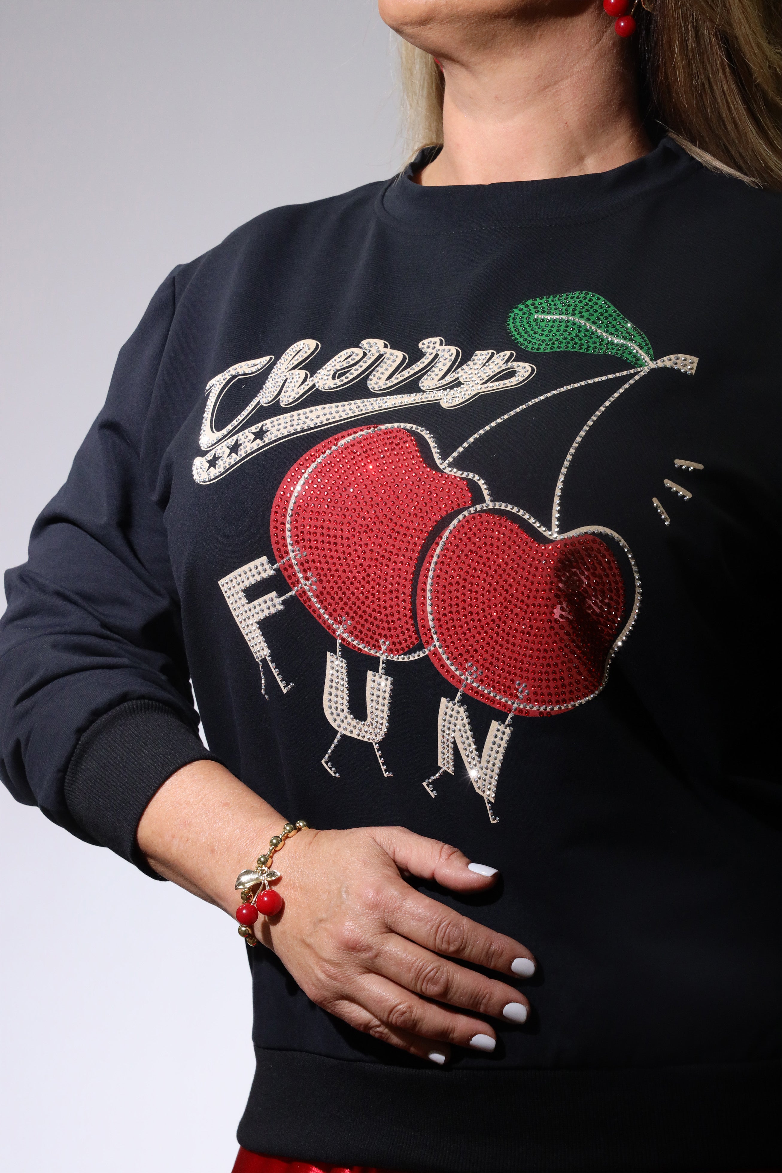 Bling Cherry Sweater