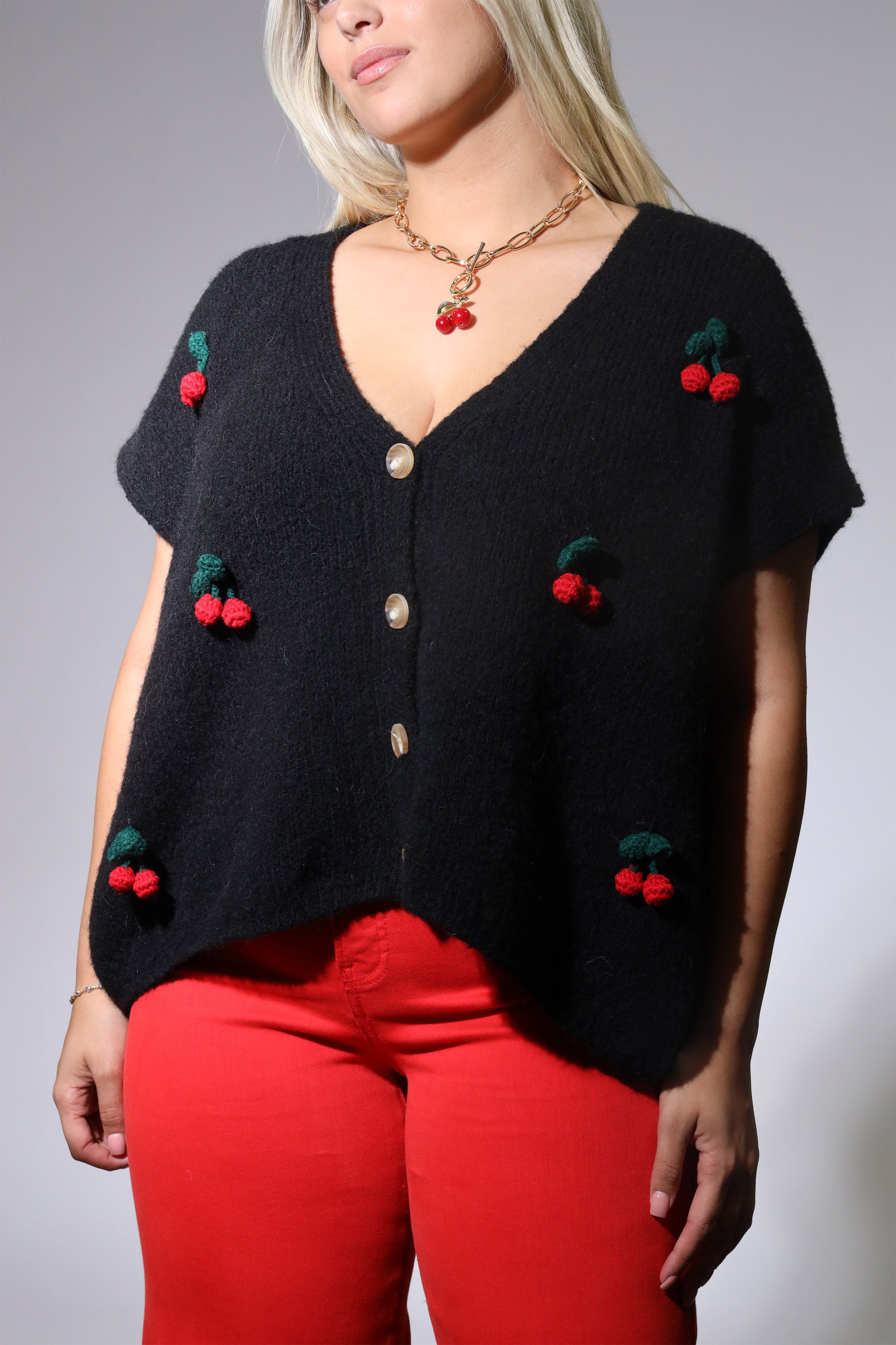 Cherries Sweater Vest