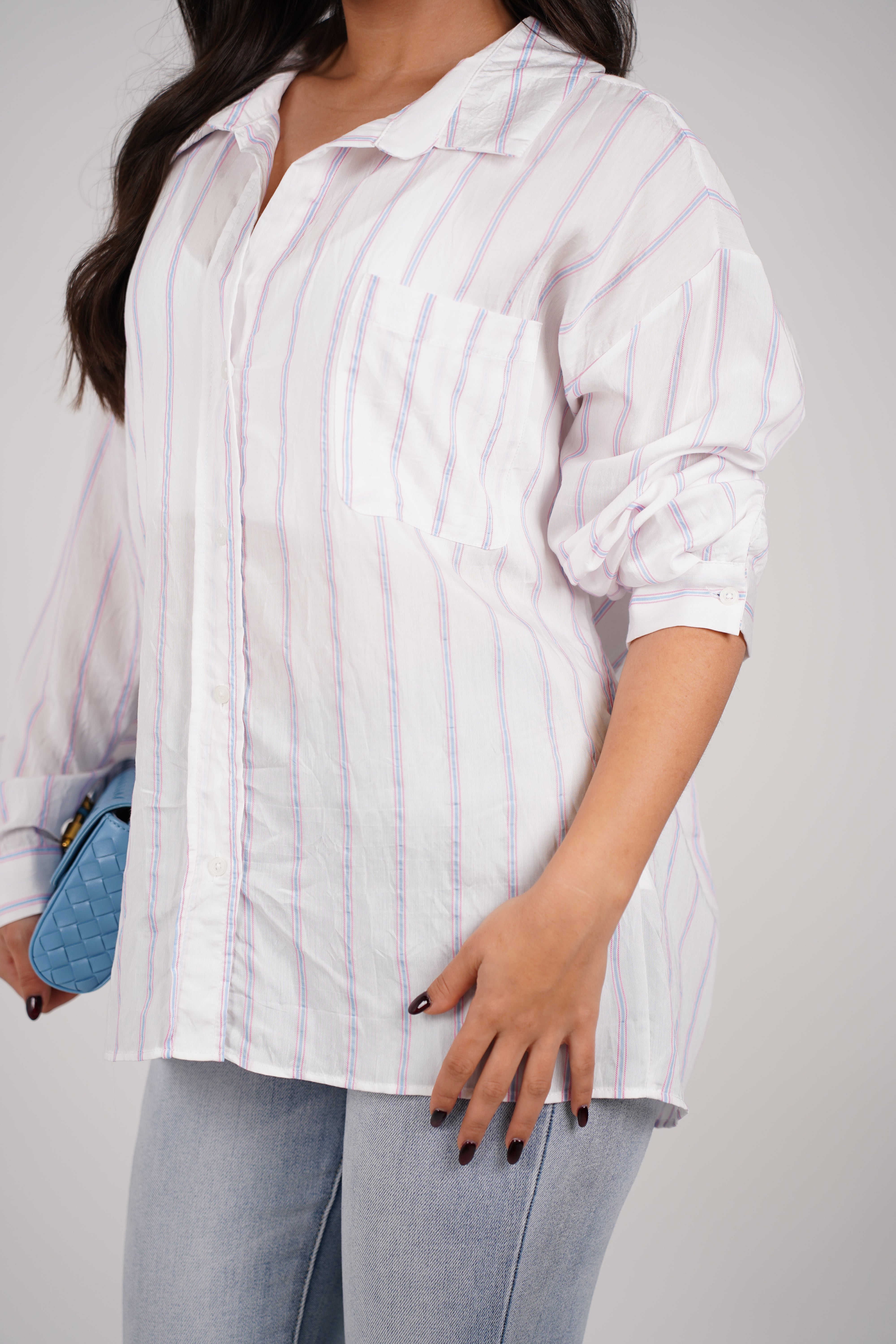 Ruva Stripped Oversized Button Down