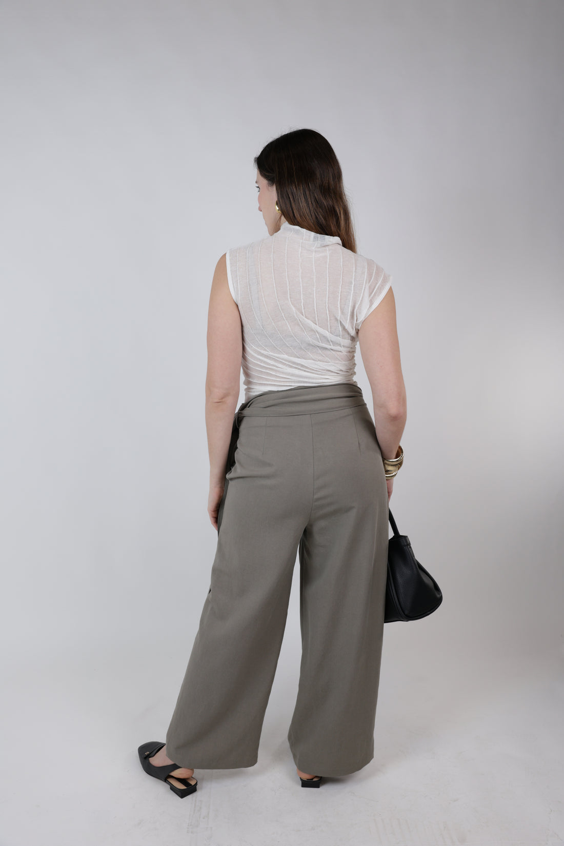 Ryni Sheer Asymmetrical Top