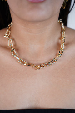 Collar Silvane Links – Cadena llamativa pulida