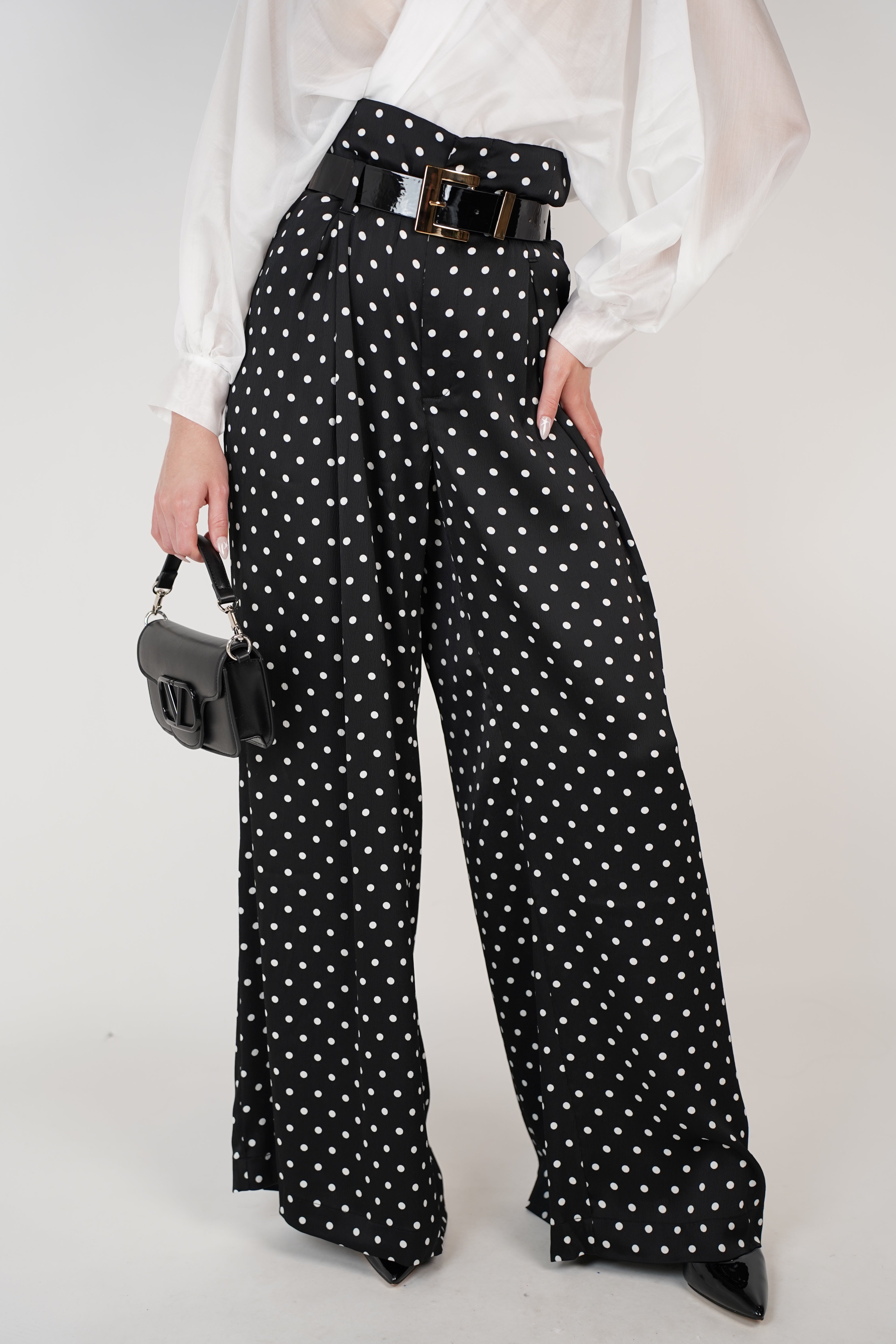 Suni Polka Dot Pants – Classic Chic with a Modern Flow