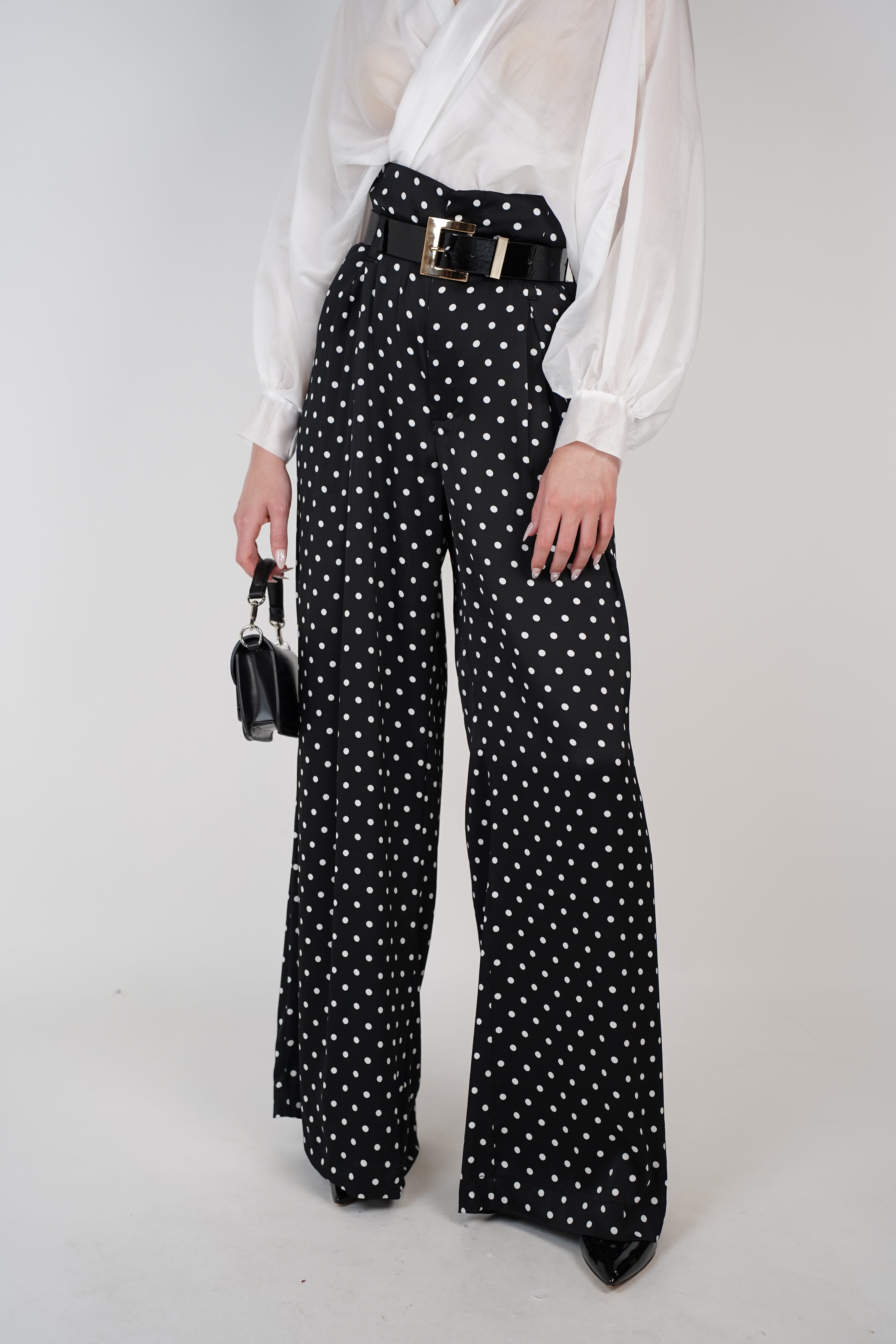 Suni Polka Dot Pants – Classic Chic with a Modern Flow