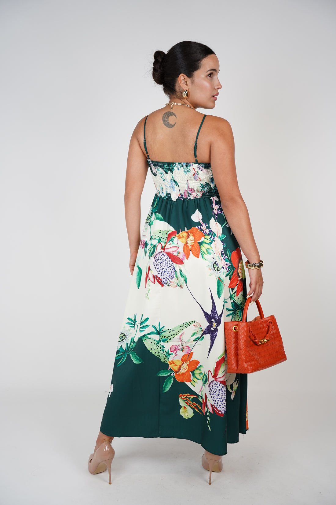 Yara Floral Stamped Maxi Dress – Tropical Beauty in Full Bloom