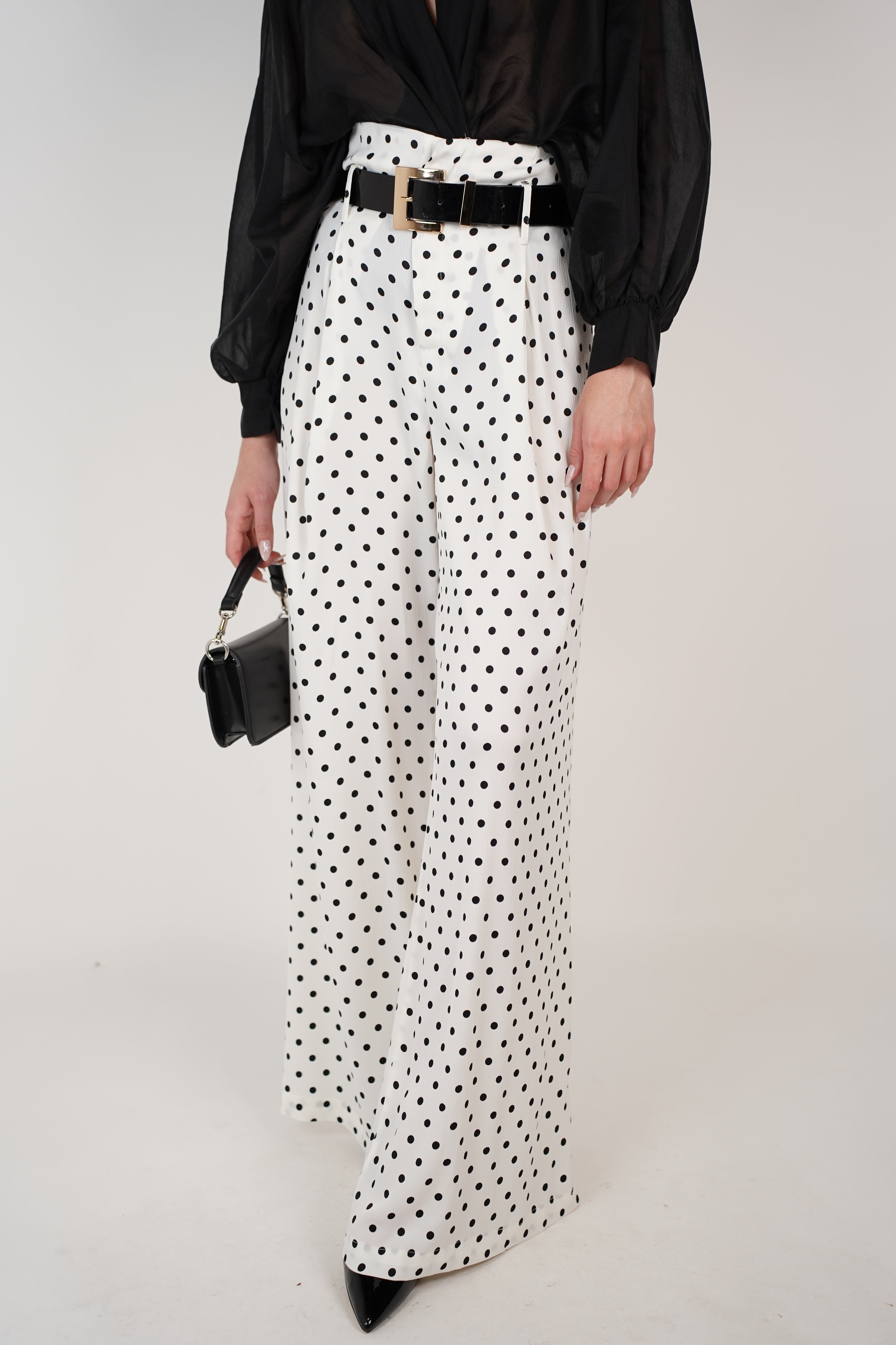 Suni Polka Dot Pants – Classic Chic with a Modern Flow