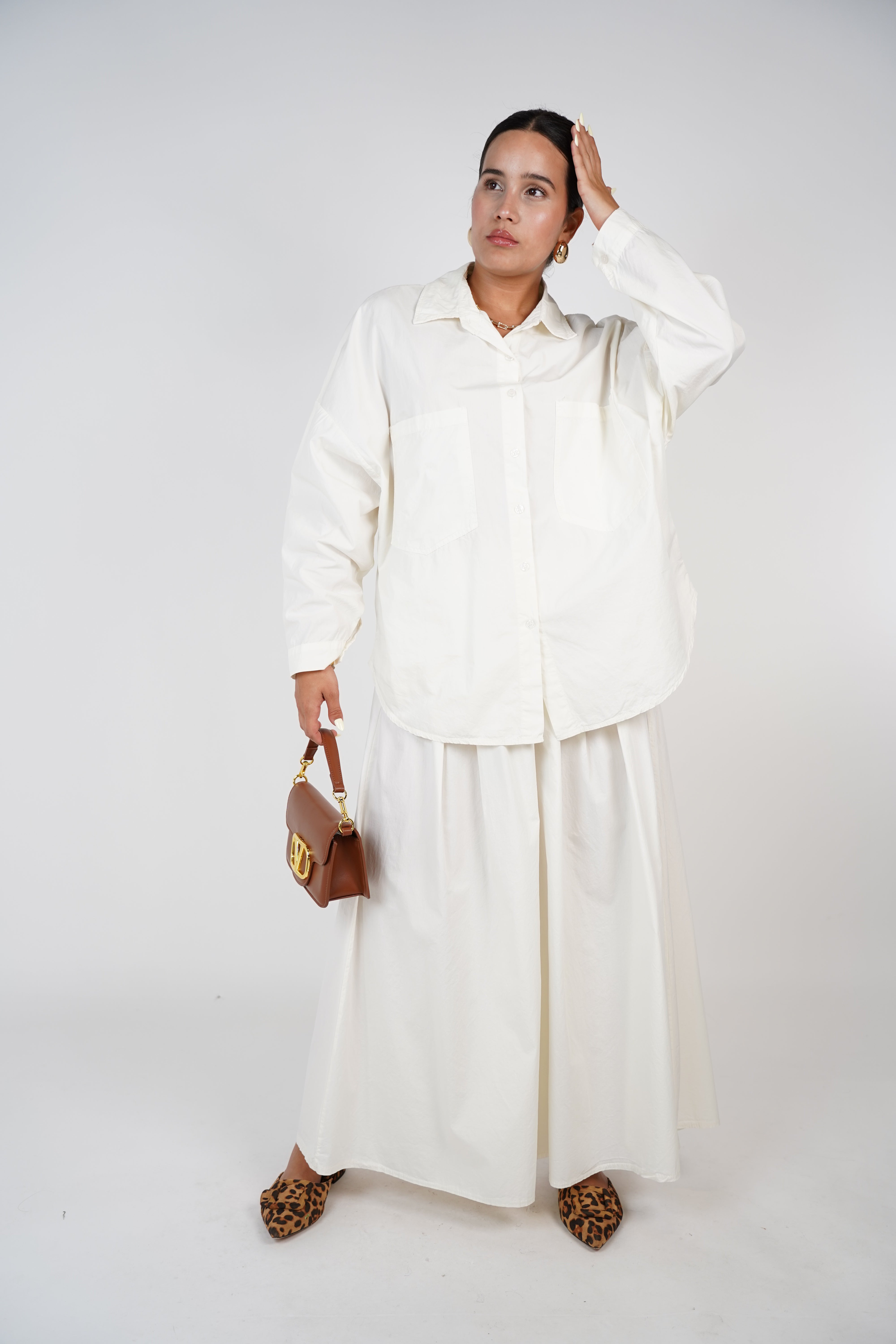 Narie Oversized Button Down – Effortless, Clean, and Timeless