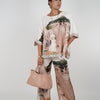 Ryvian Stamped Silk Set – Artistic Luxe Two-Piece