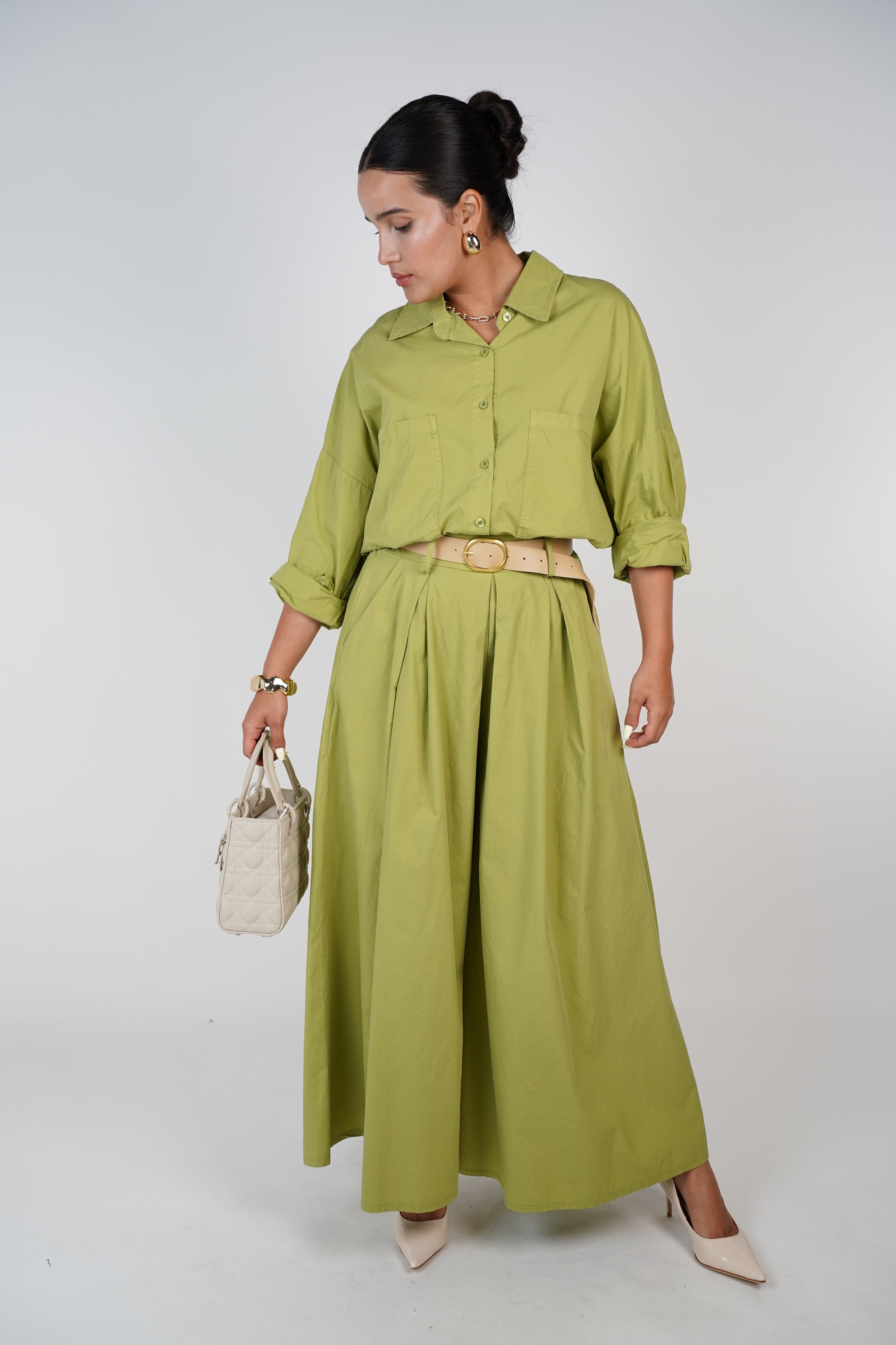 Lovie Belted Wide Leg Pants – Minimal, Flowing & Chic