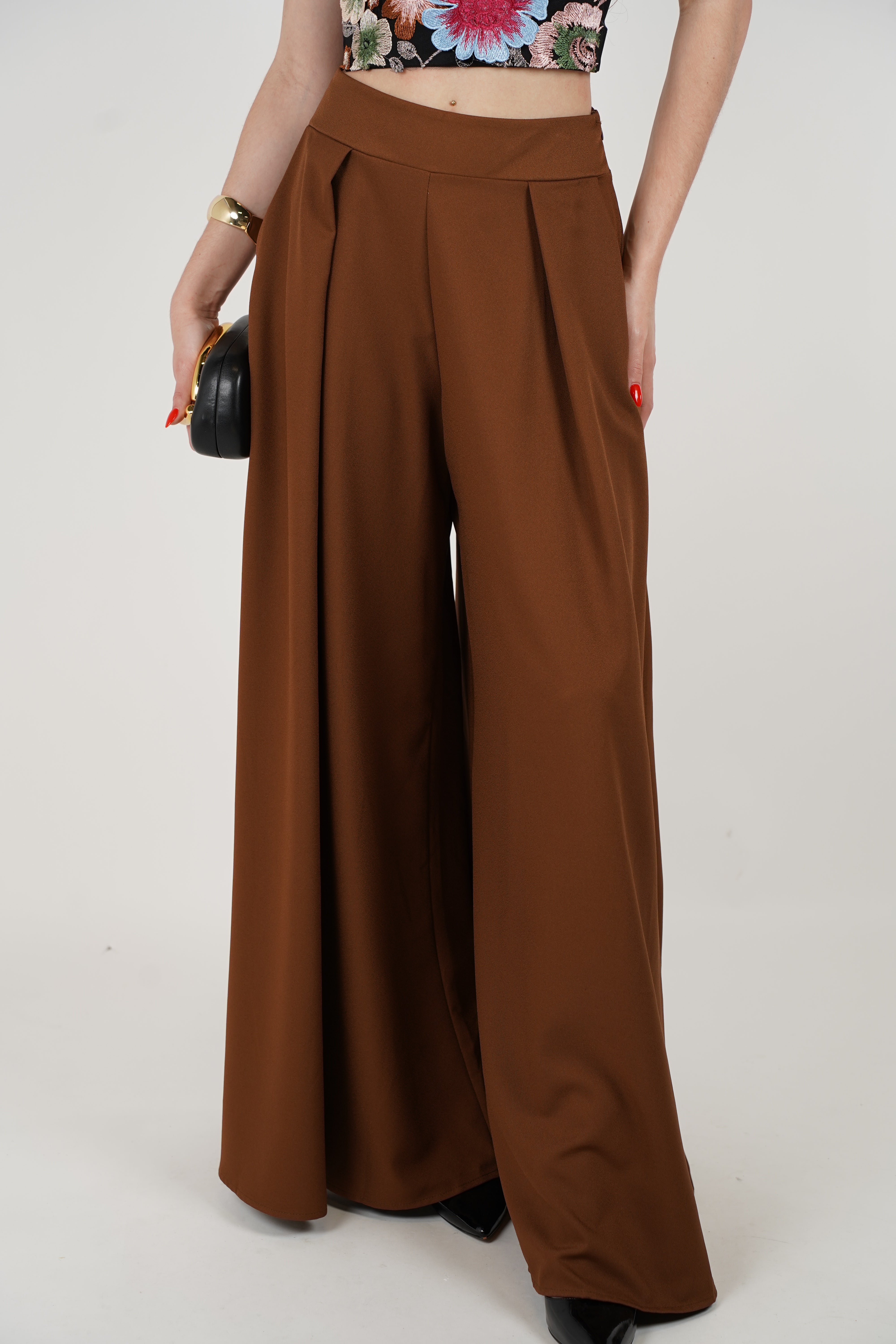 Norelia Palazzo Pants – Flowy High-Waist Silhouette for Effortless Chic