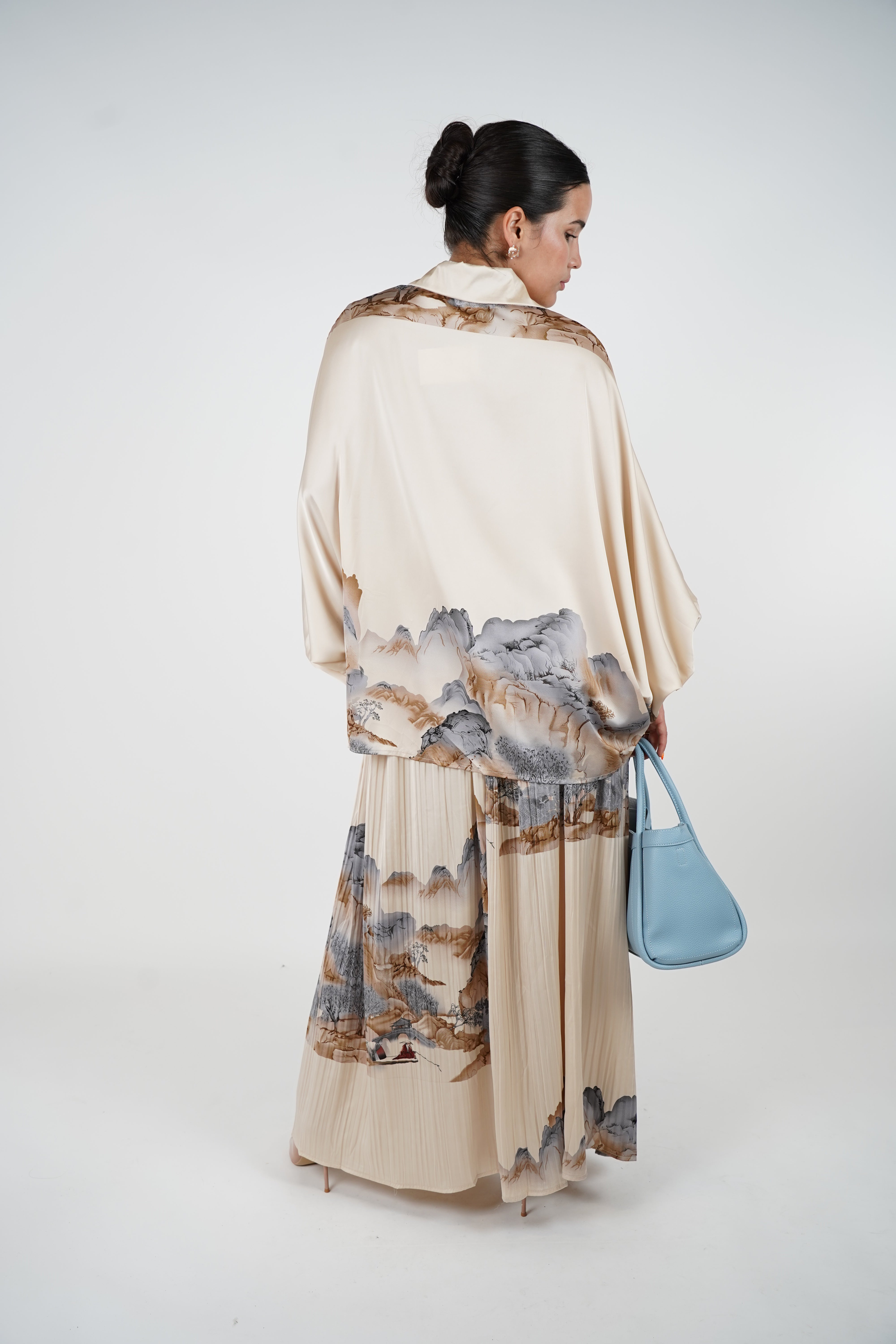 Calira Stamped Pants Set - Effortless Elegance