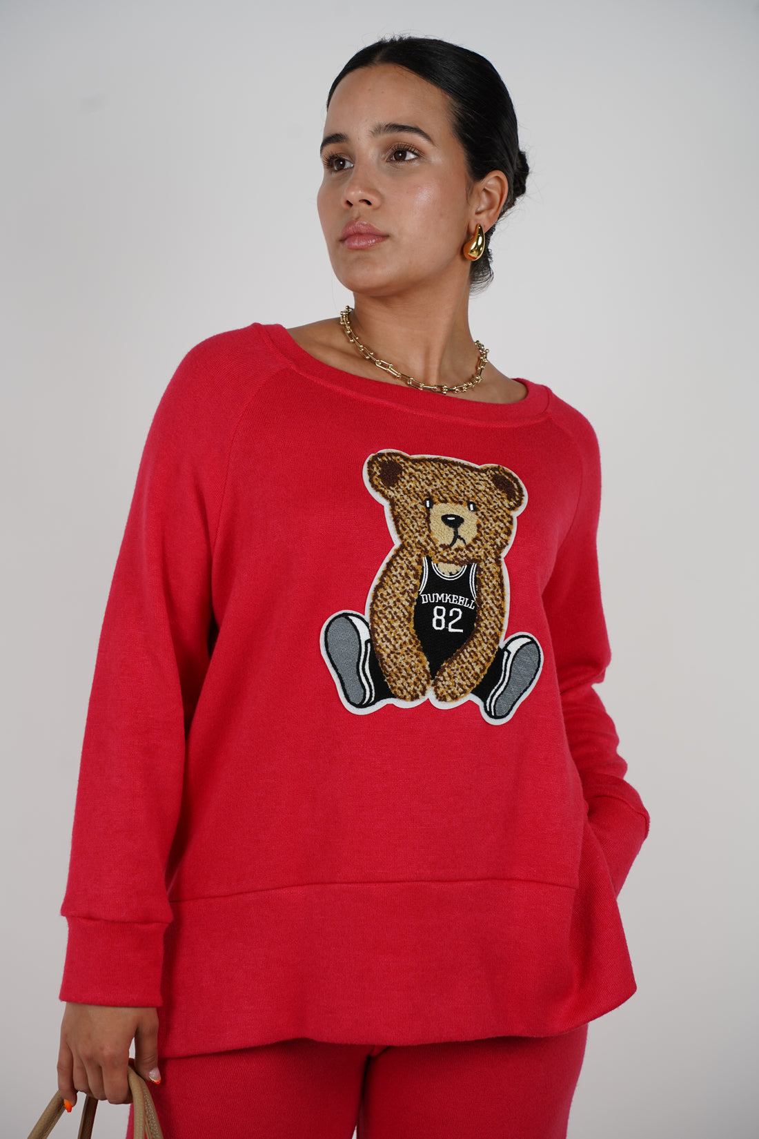 Conjunto de suéter de oso