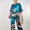 Lorie Silk Pants Set – Luxe Comfort with Artistic Flair