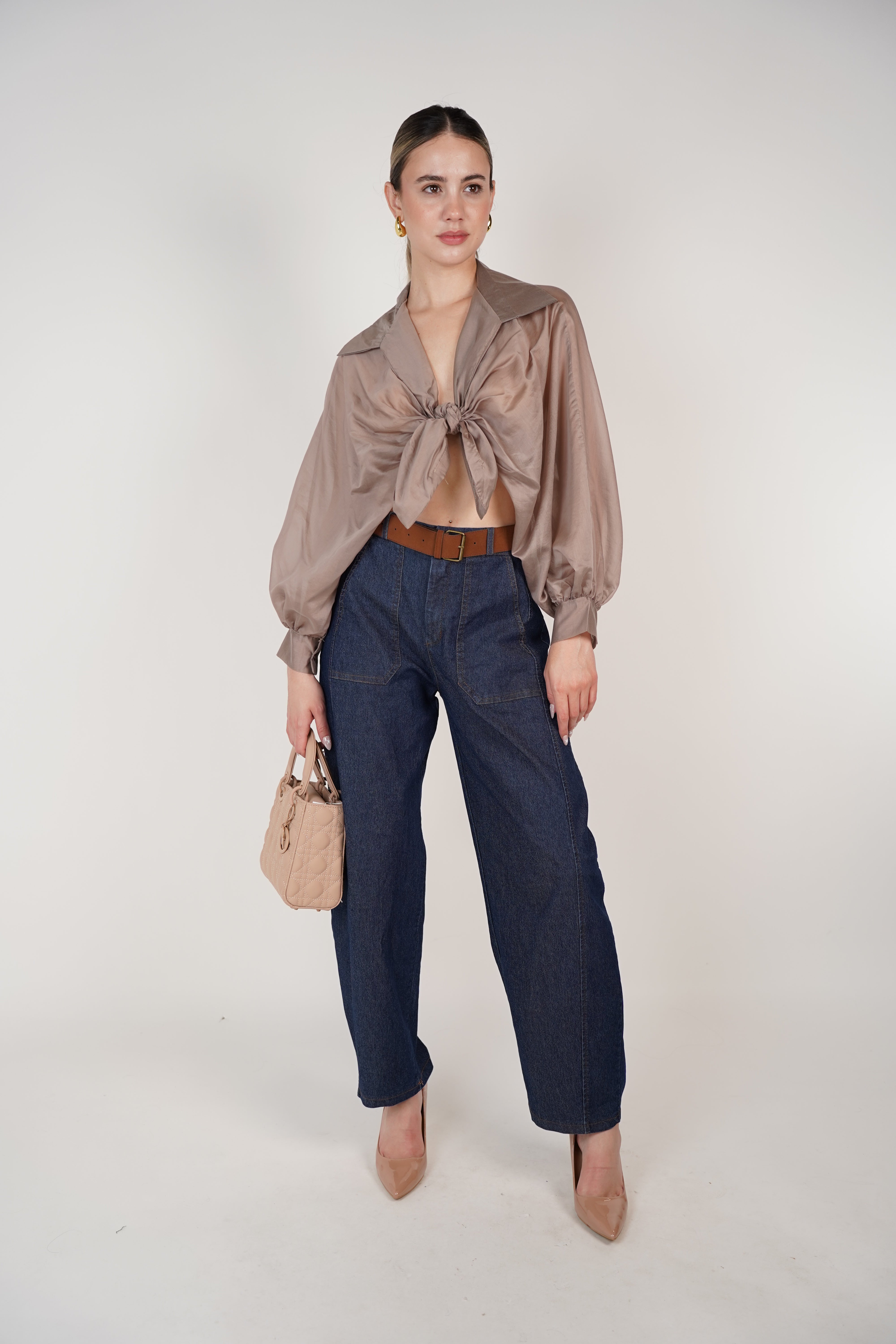 Tova Belted Jeans – Clean Lines, Polished Denim Look