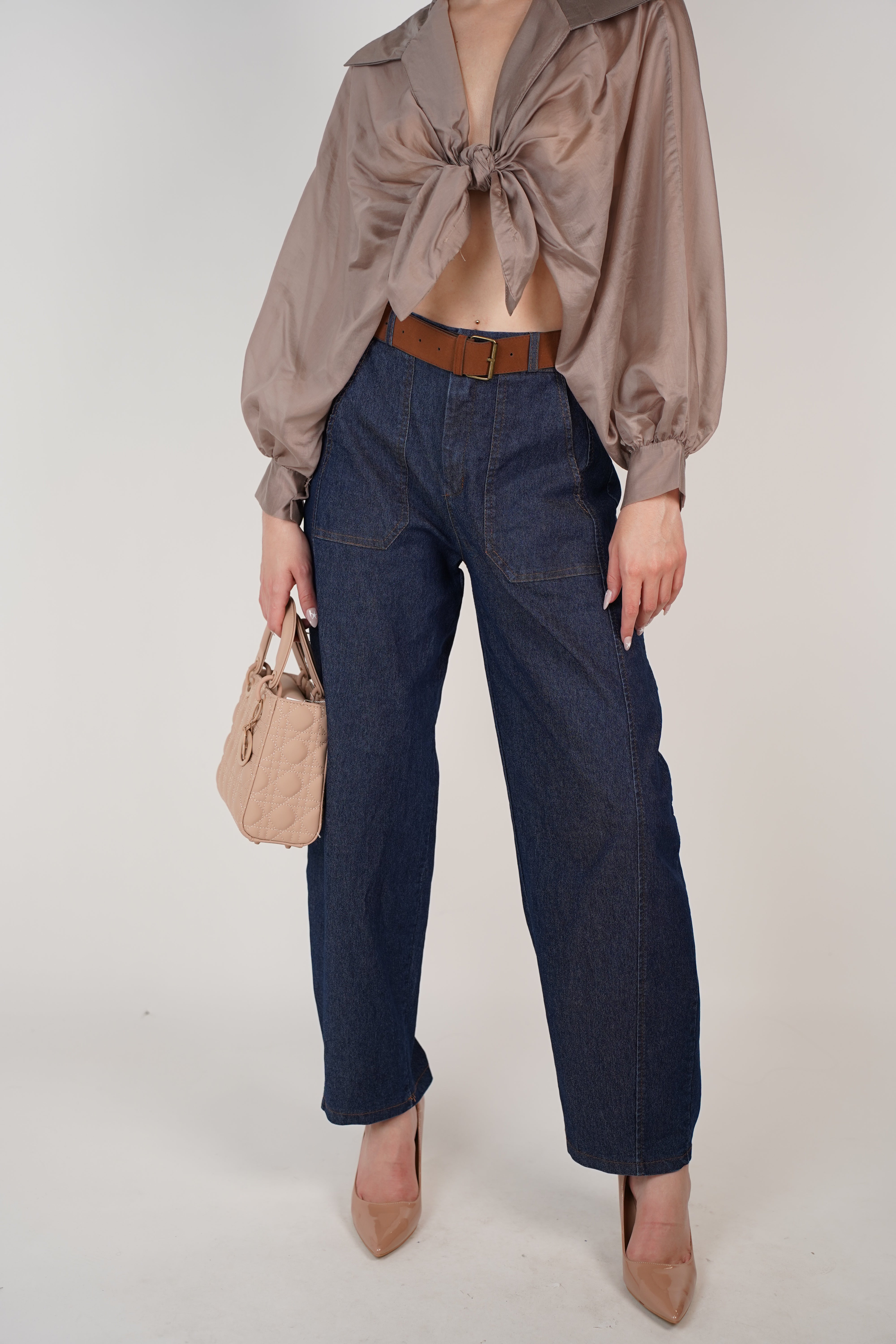 Tova Belted Jeans – Clean Lines, Polished Denim Look