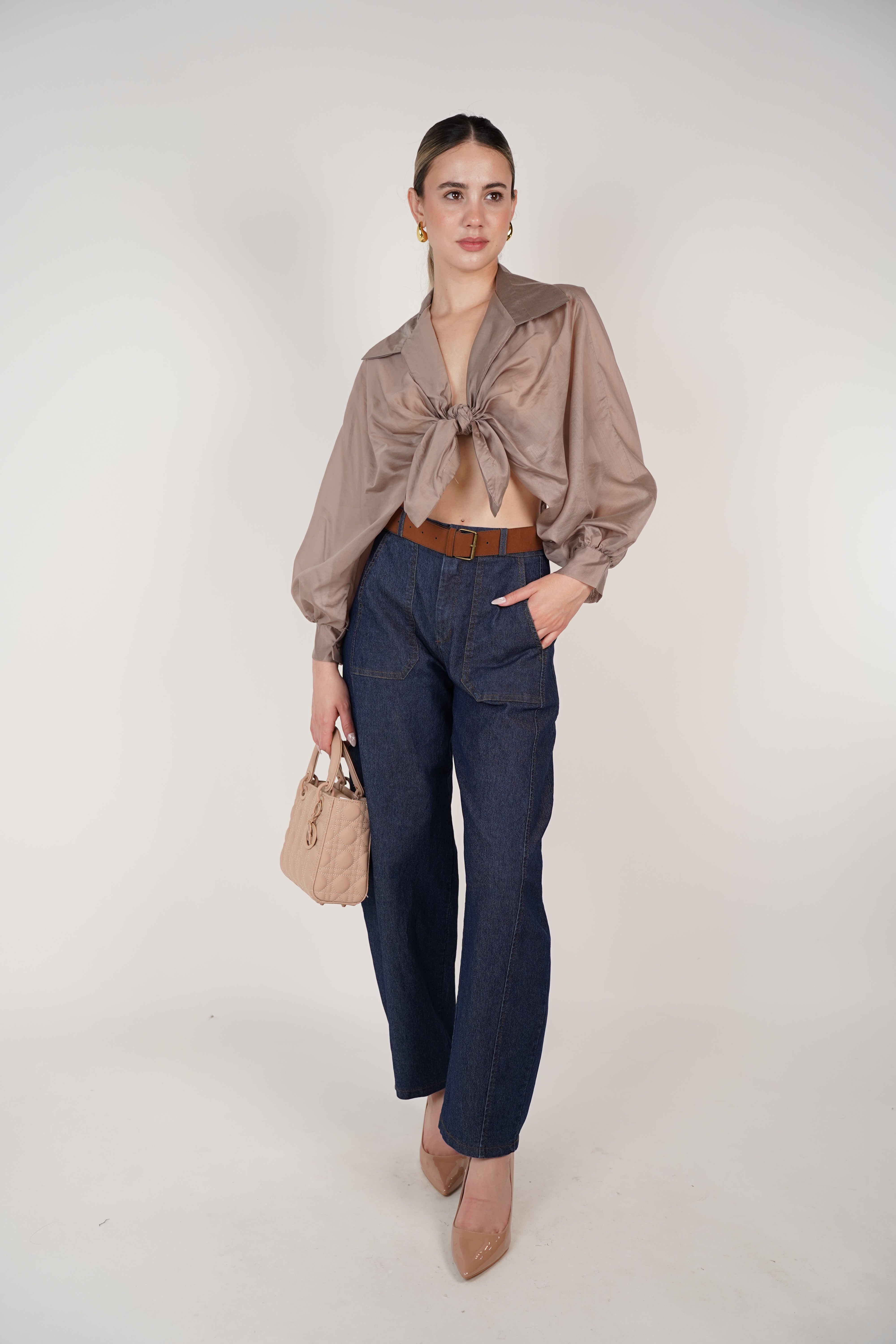 Tova Belted Jeans – Clean Lines, Polished Denim Look