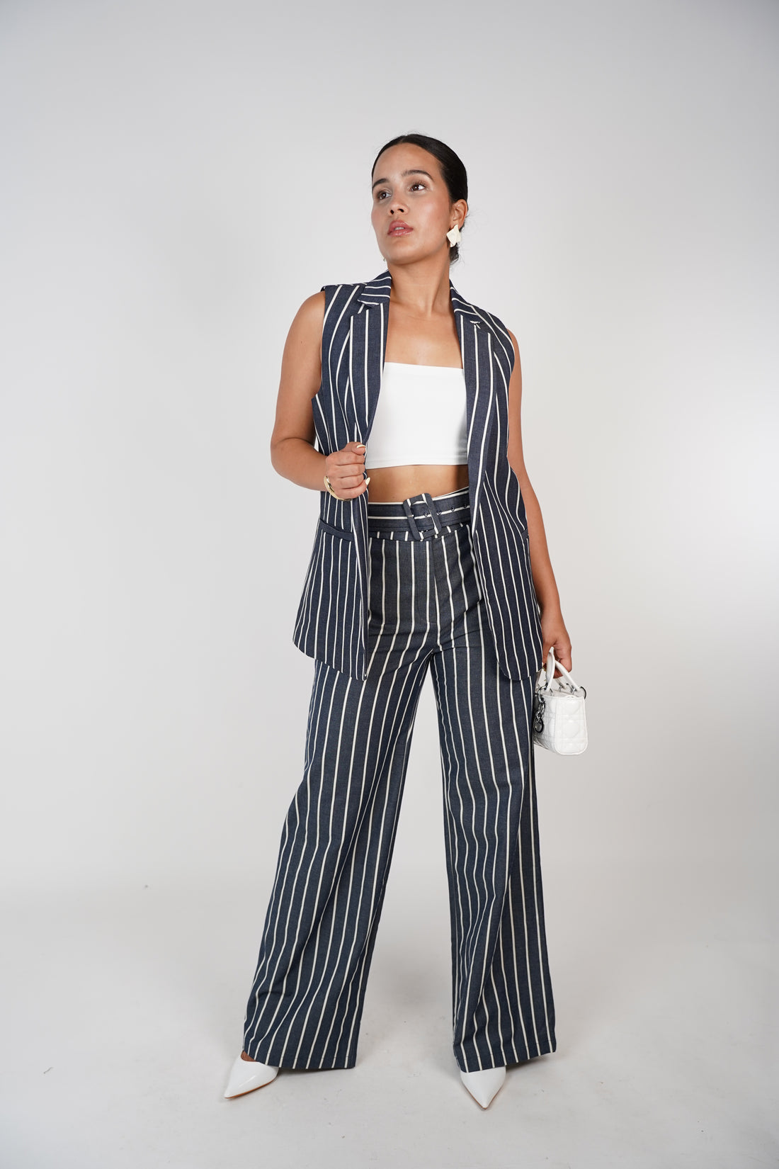 Rilo Striped Pants Set – Power Stripes, Sleek Impact