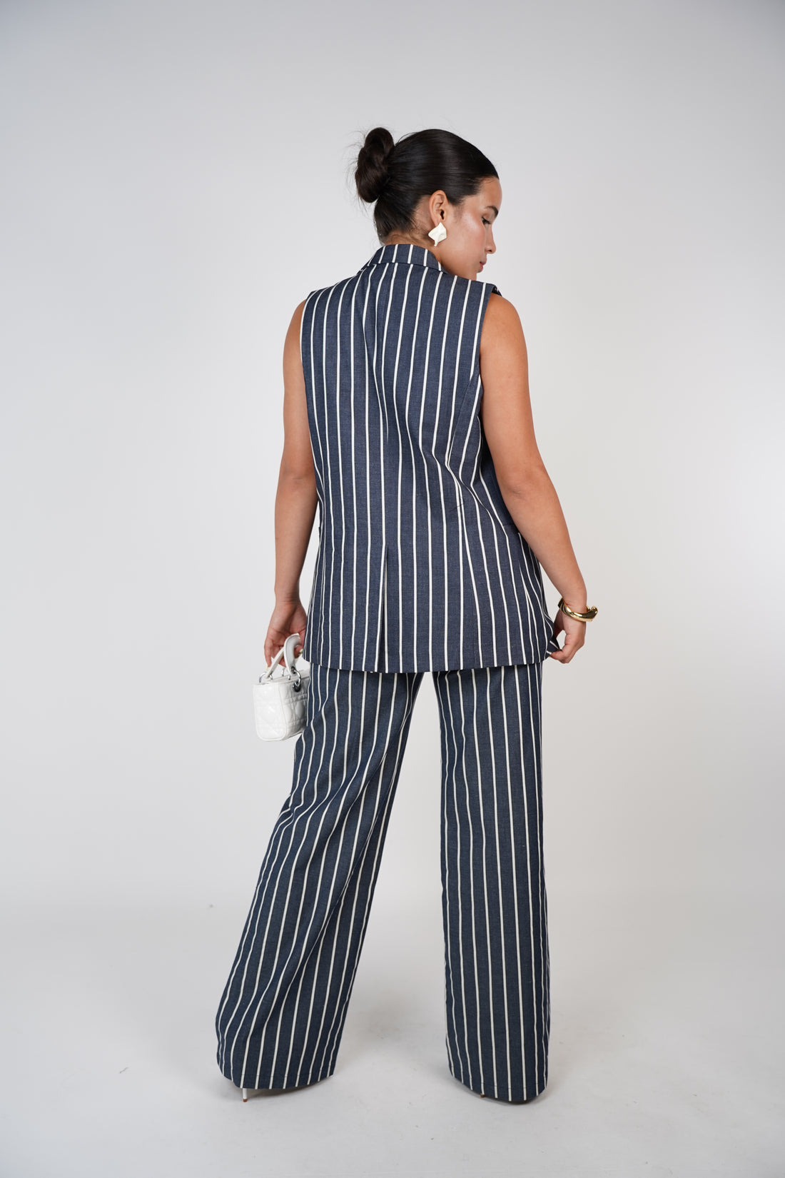 Rilo Striped Pants Set – Power Stripes, Sleek Impact