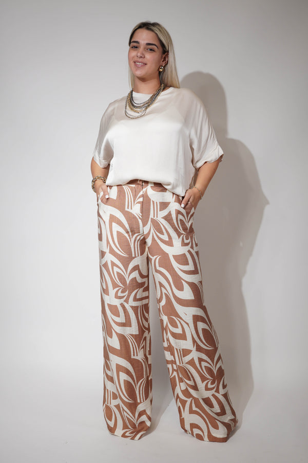 Zahara Stamped Pants - Carema Boutique