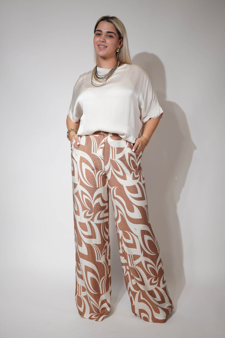 Zahara Stamped Pants - Carema Boutique