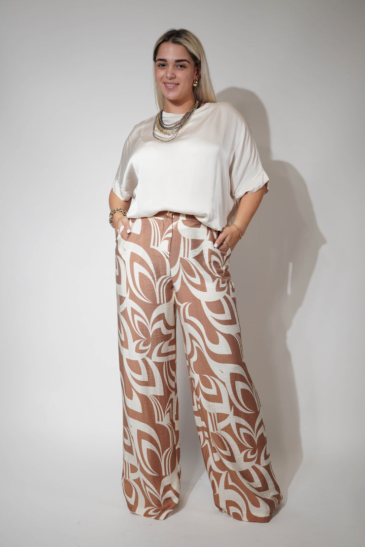 Zahara Stamped Pants - Carema Boutique