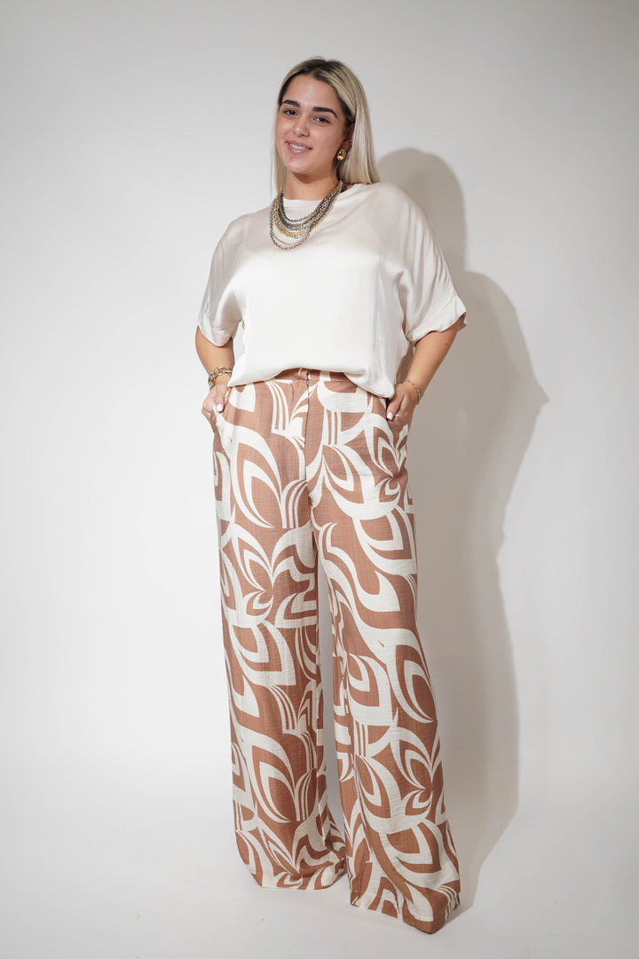 Zahara Stamped Pants - Carema Boutique