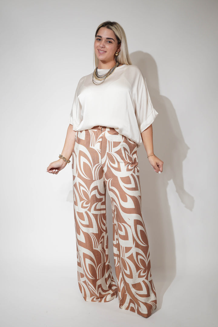 Zahara Stamped Pants - Carema Boutique
