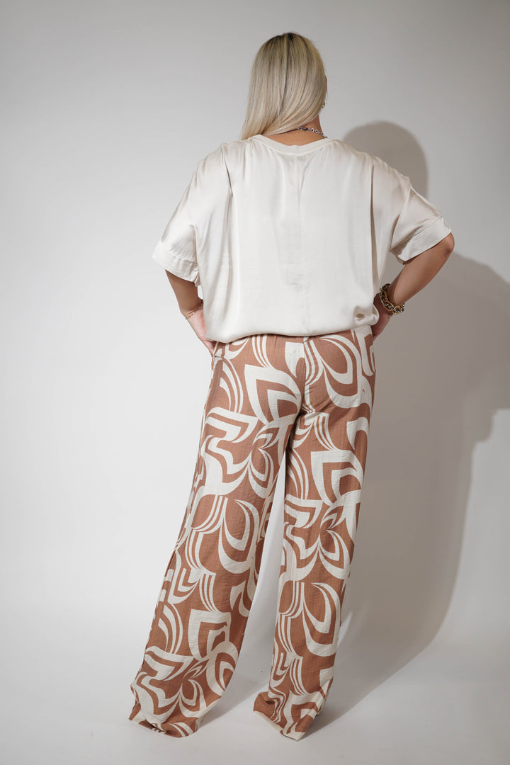 Zahara Stamped Pants - Carema Boutique