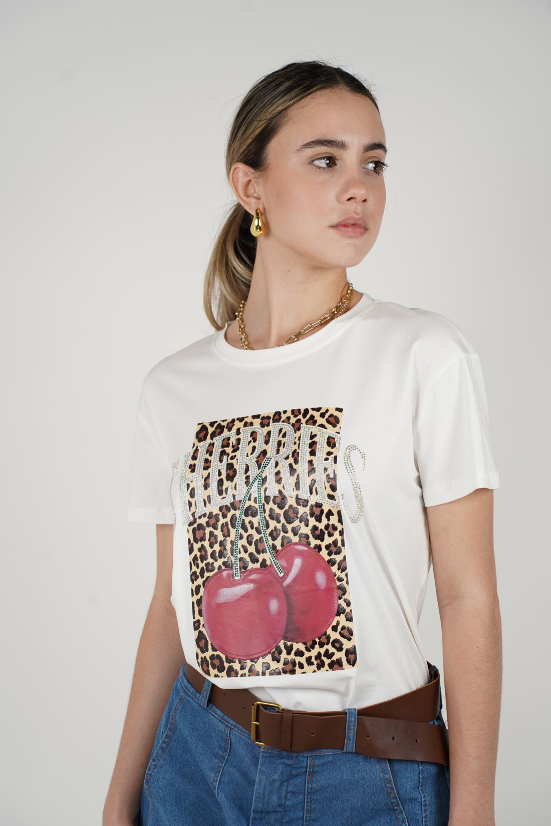 Cheetah Cherry Tee – Bold, fun, and effortlessly cool