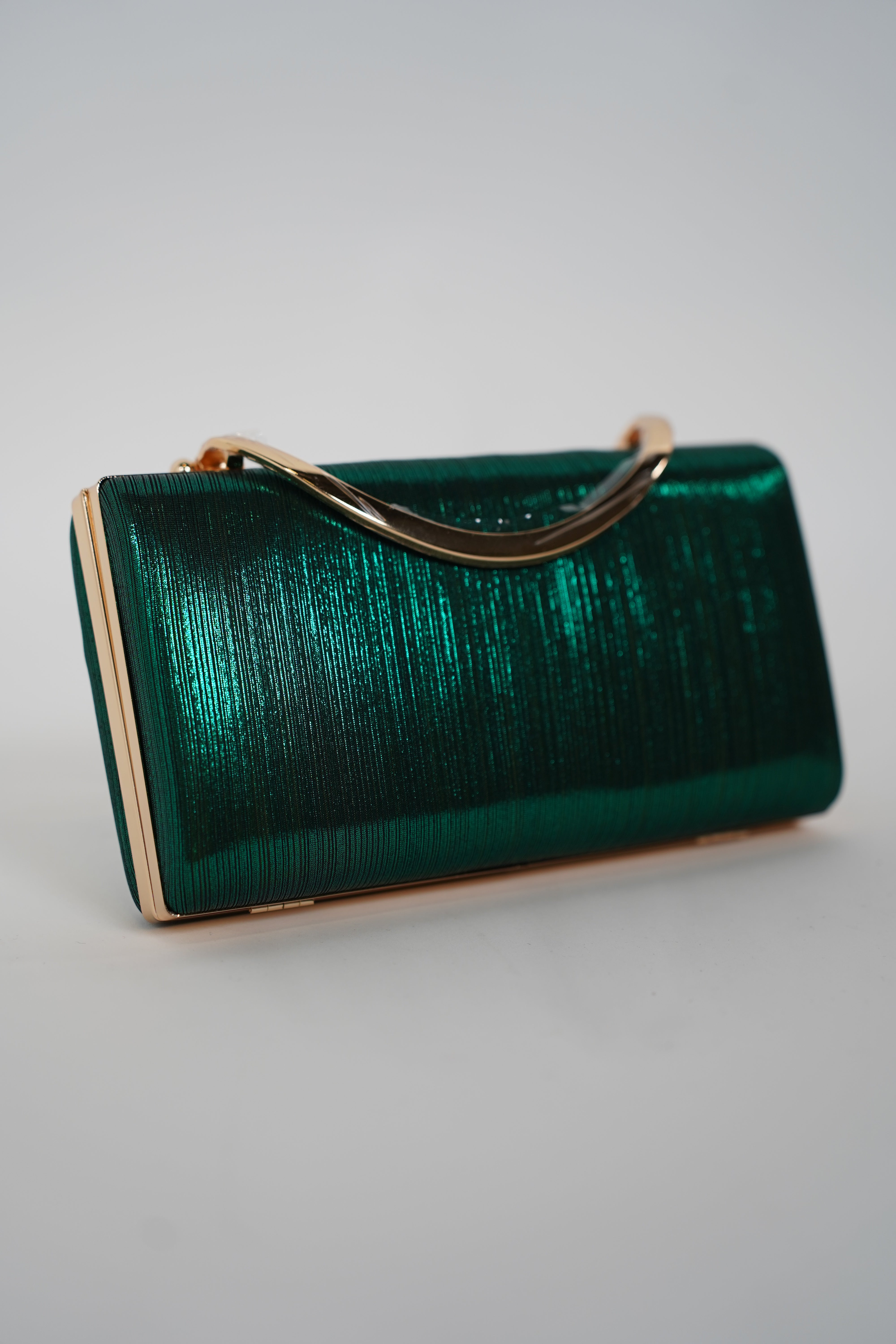 Emerelle Clutch – Metallic Emerald Evening Bag