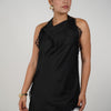 Faye Satin Top – Sleek Elegance with Delicate Lace Trim