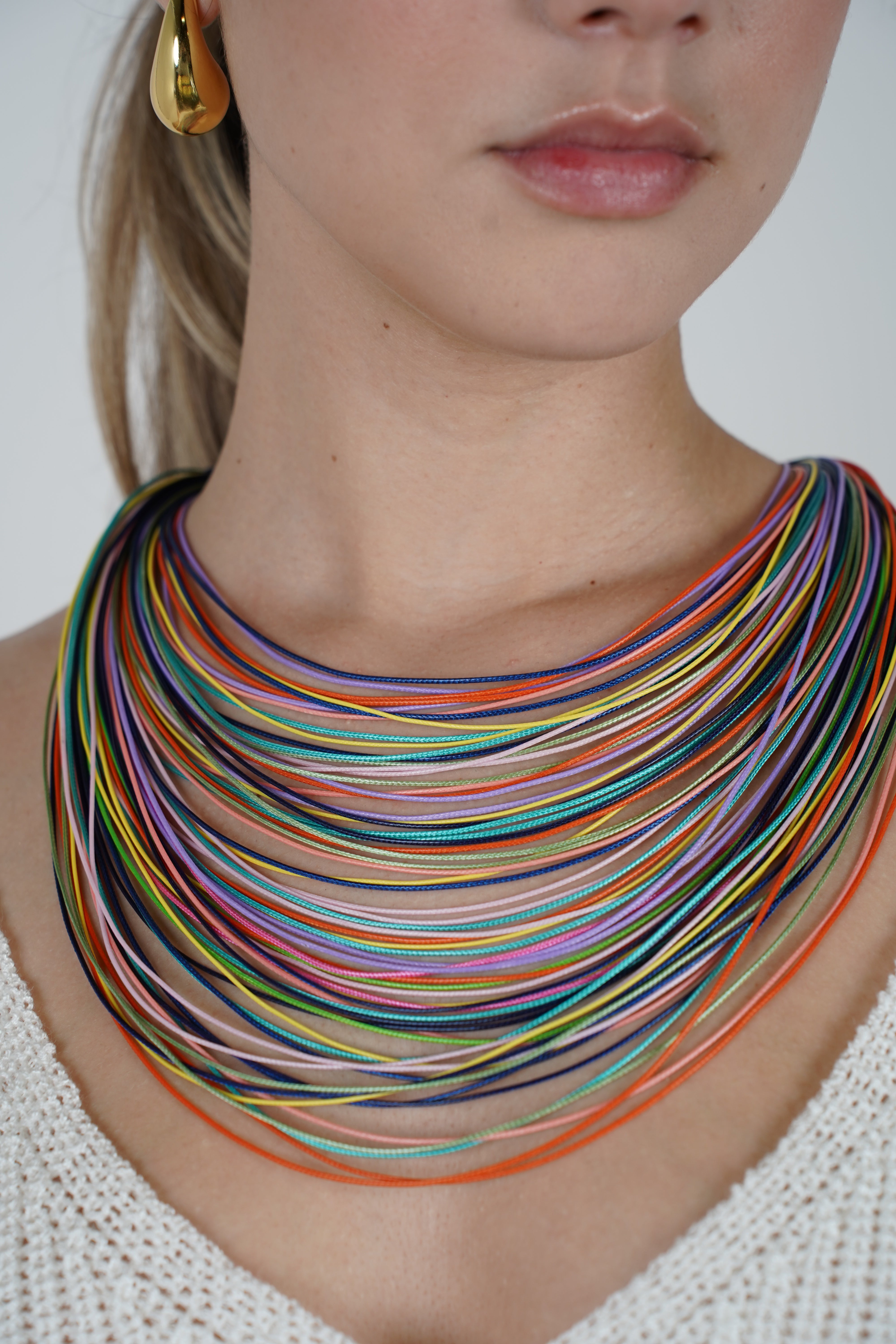 Marina Cascade Necklace – Multi-Strand Statement Piece