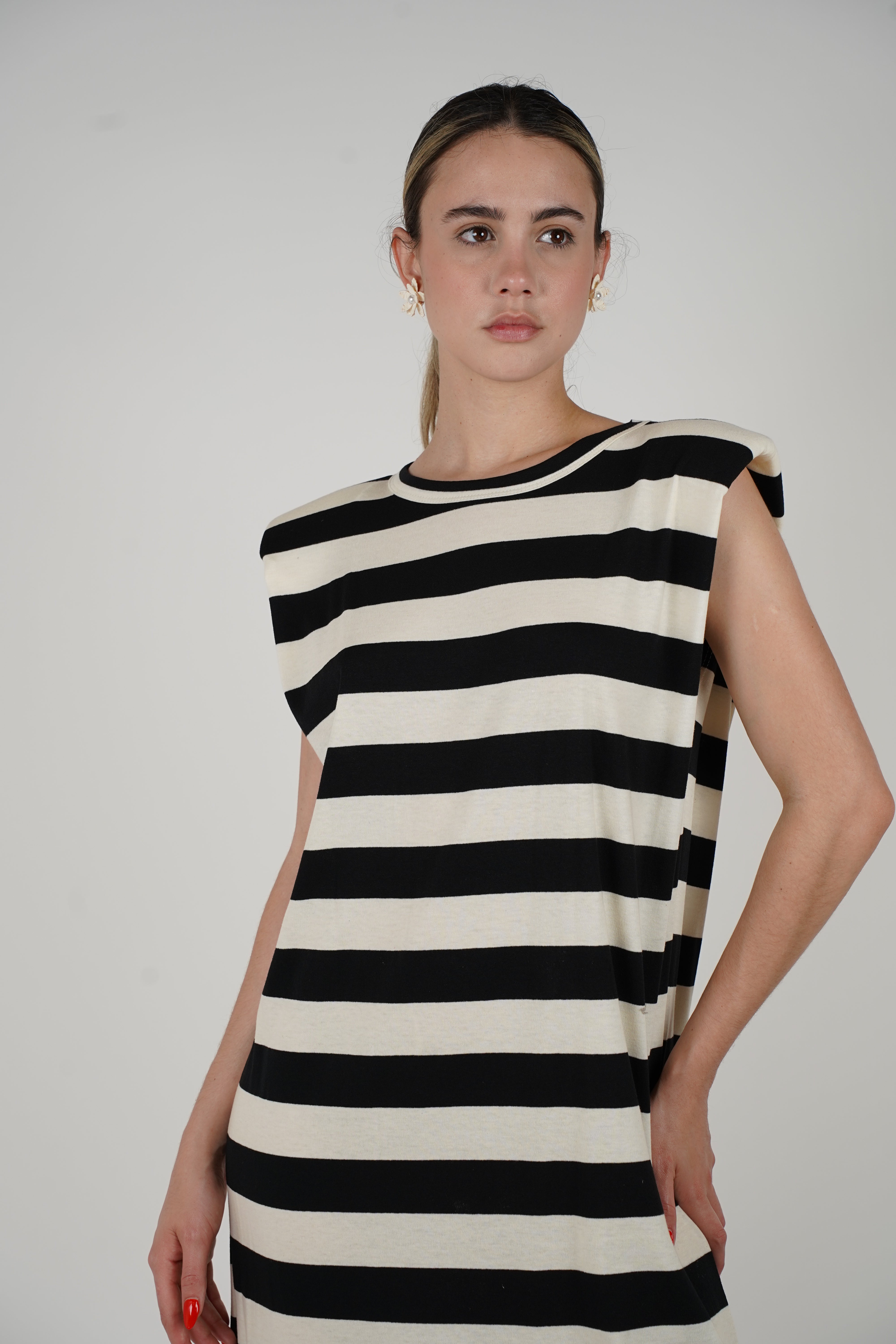 Italian Striped Maxi – Effortless, Edgy & Chic