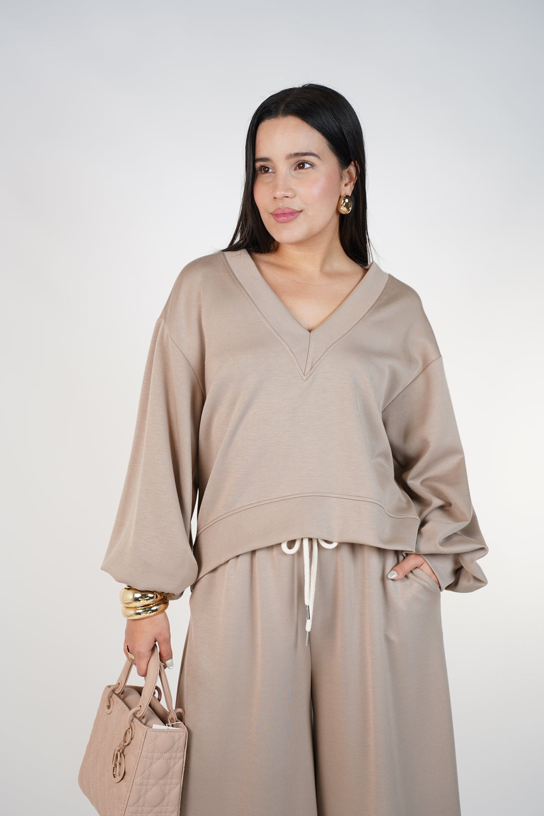 Aylin Pants Set – Cozy Wide-Leg Lounge Set for Women