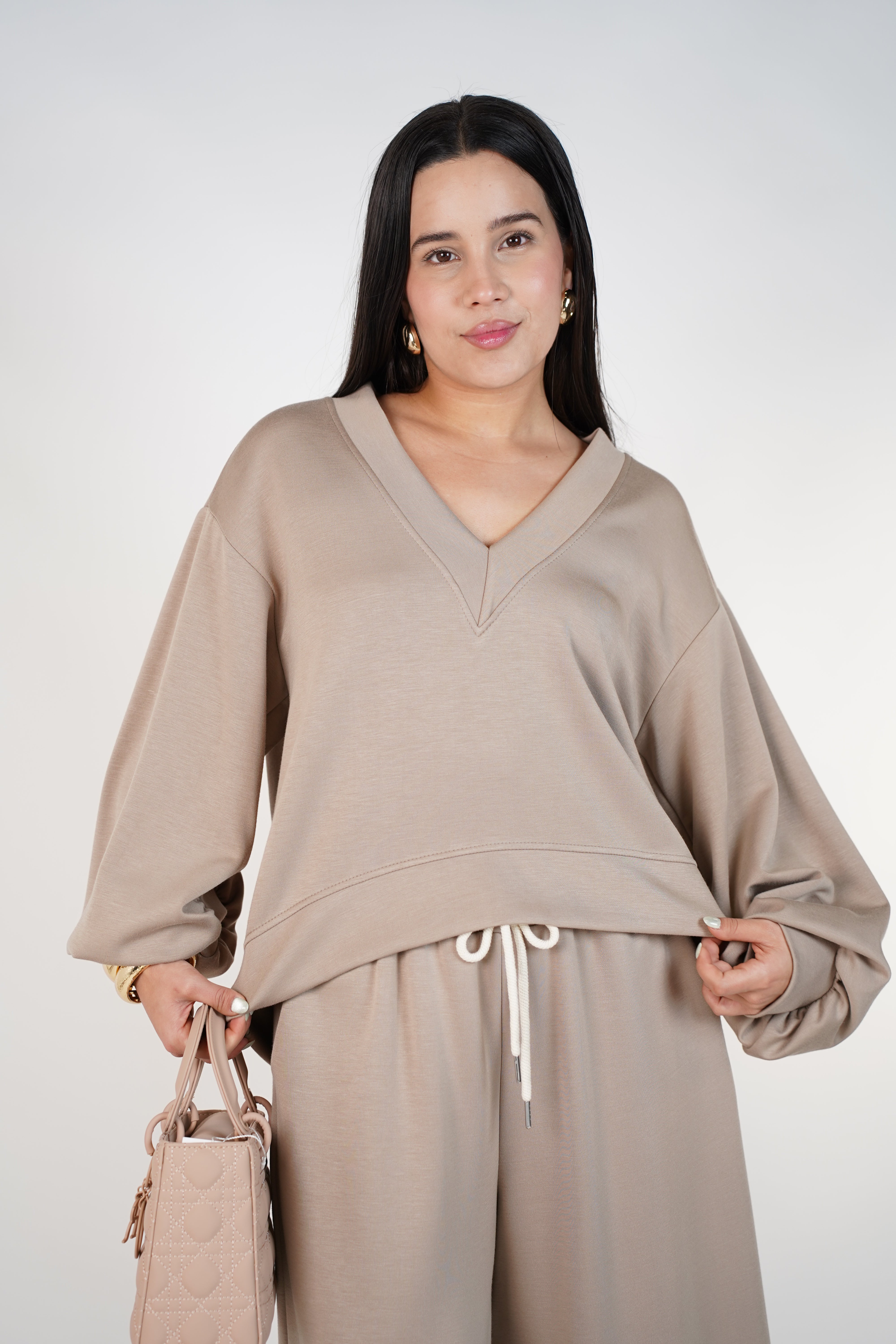 Aylin Pants Set – Cozy Wide-Leg Lounge Set for Women