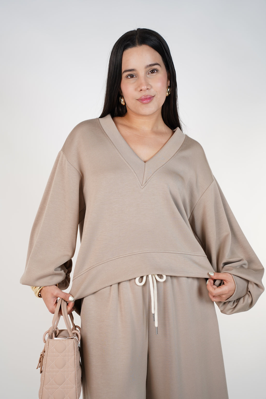 Aylin Pants Set – Cozy Wide-Leg Lounge Set for Women