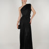 Mavis Laminated Dress – One-Shoulder Evening Elegance