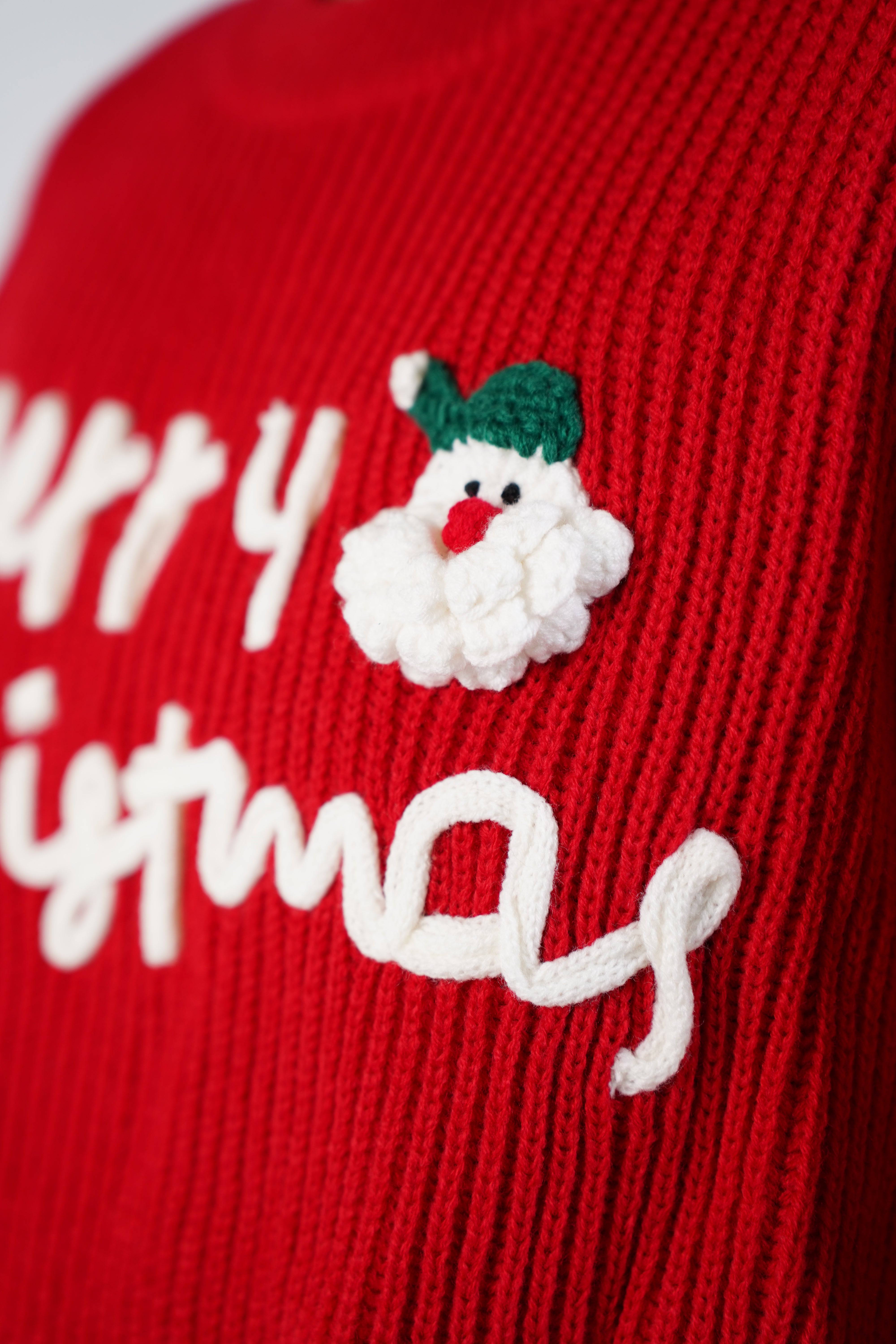 Merry Christmas Santa Sweater – Festive Knit Holiday Essential