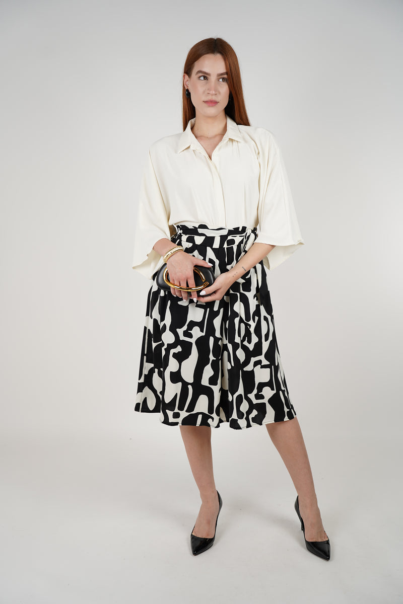 Mamuchi Dress – Playful Print Meets Sophisticated Structure