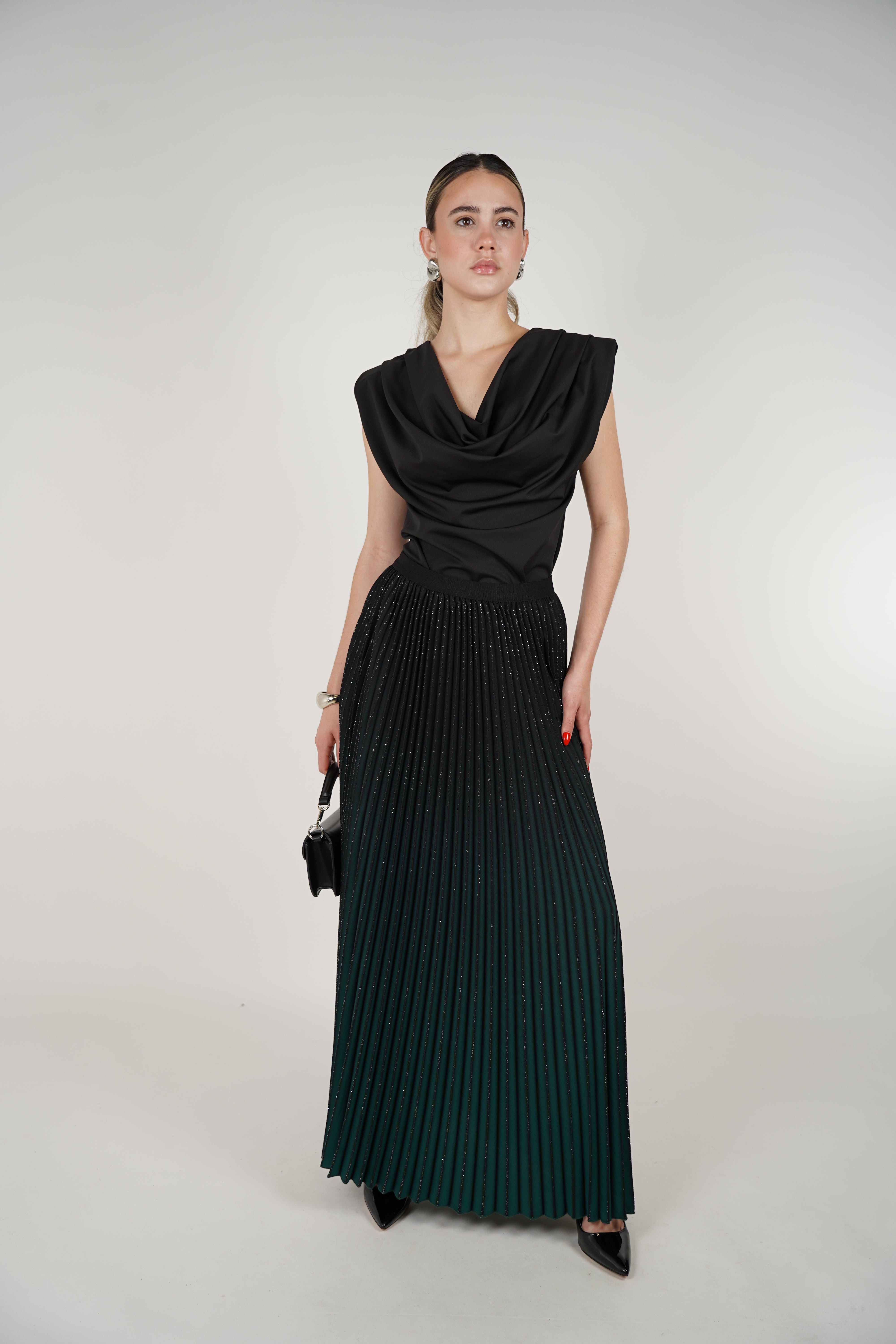 Alyssa Skirt – Ombre Elegance with a Hint of Sparkle