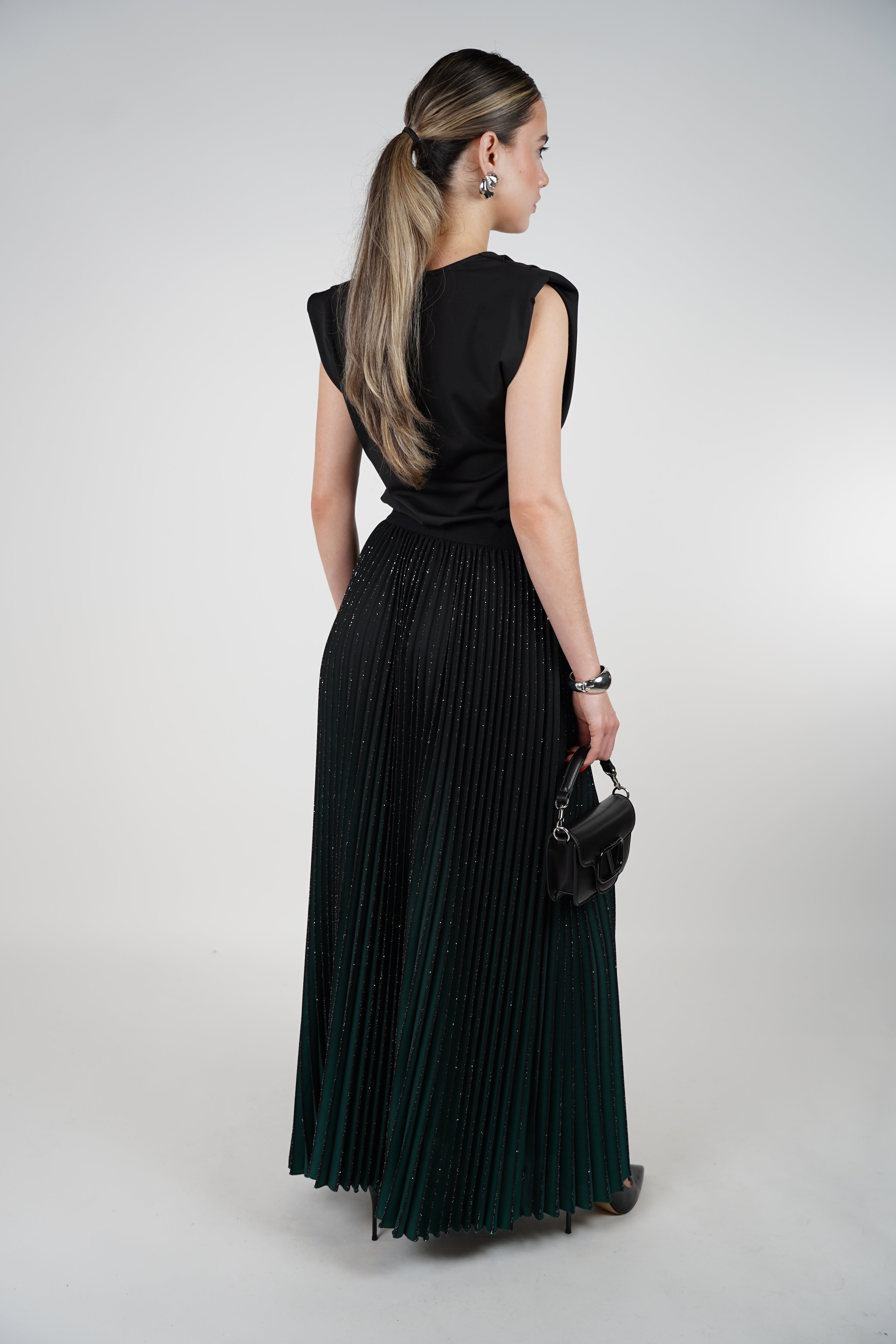 Alyssa Skirt – Ombre Elegance with a Hint of Sparkle