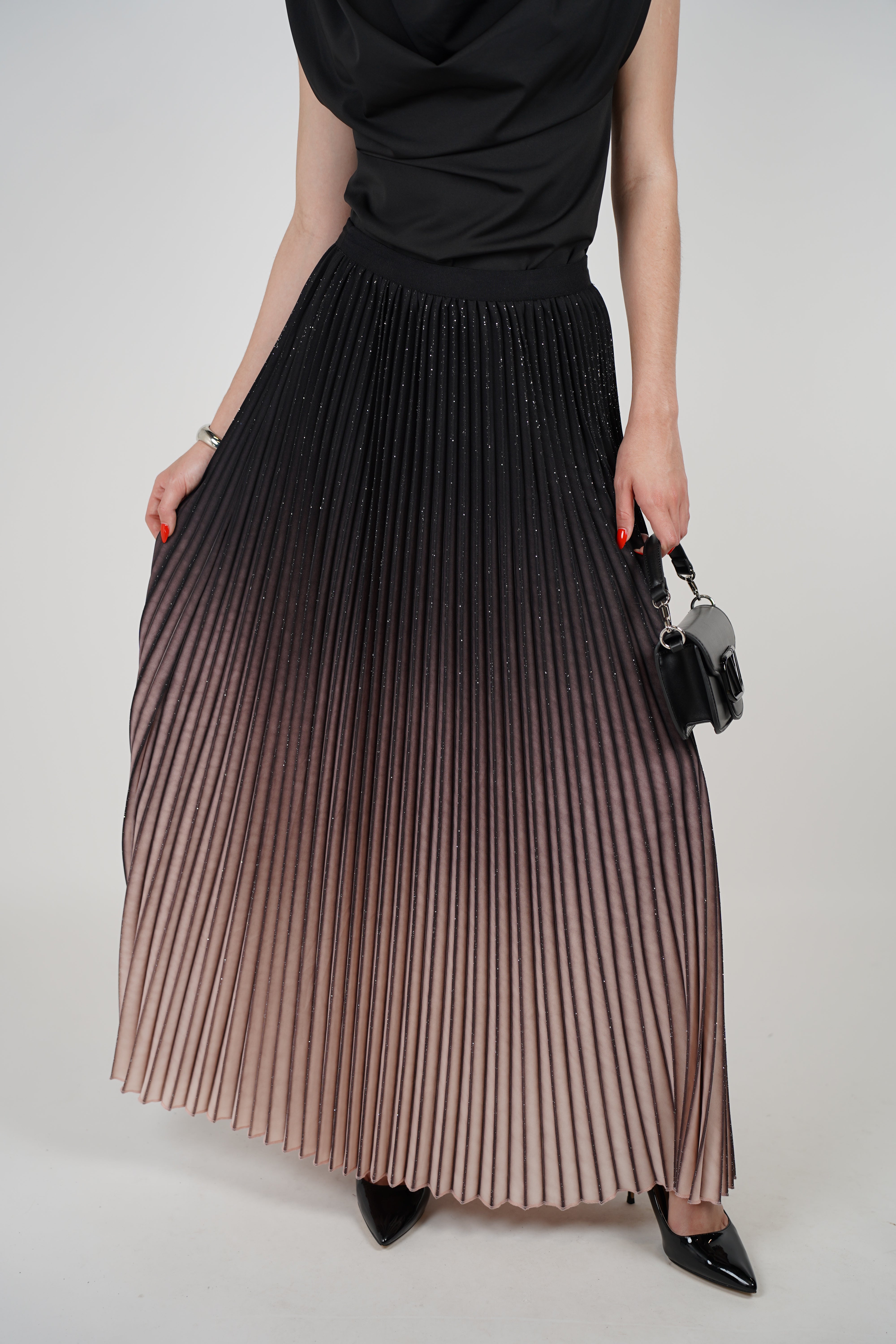 Alyssa Skirt – Ombre Elegance with a Hint of Sparkle