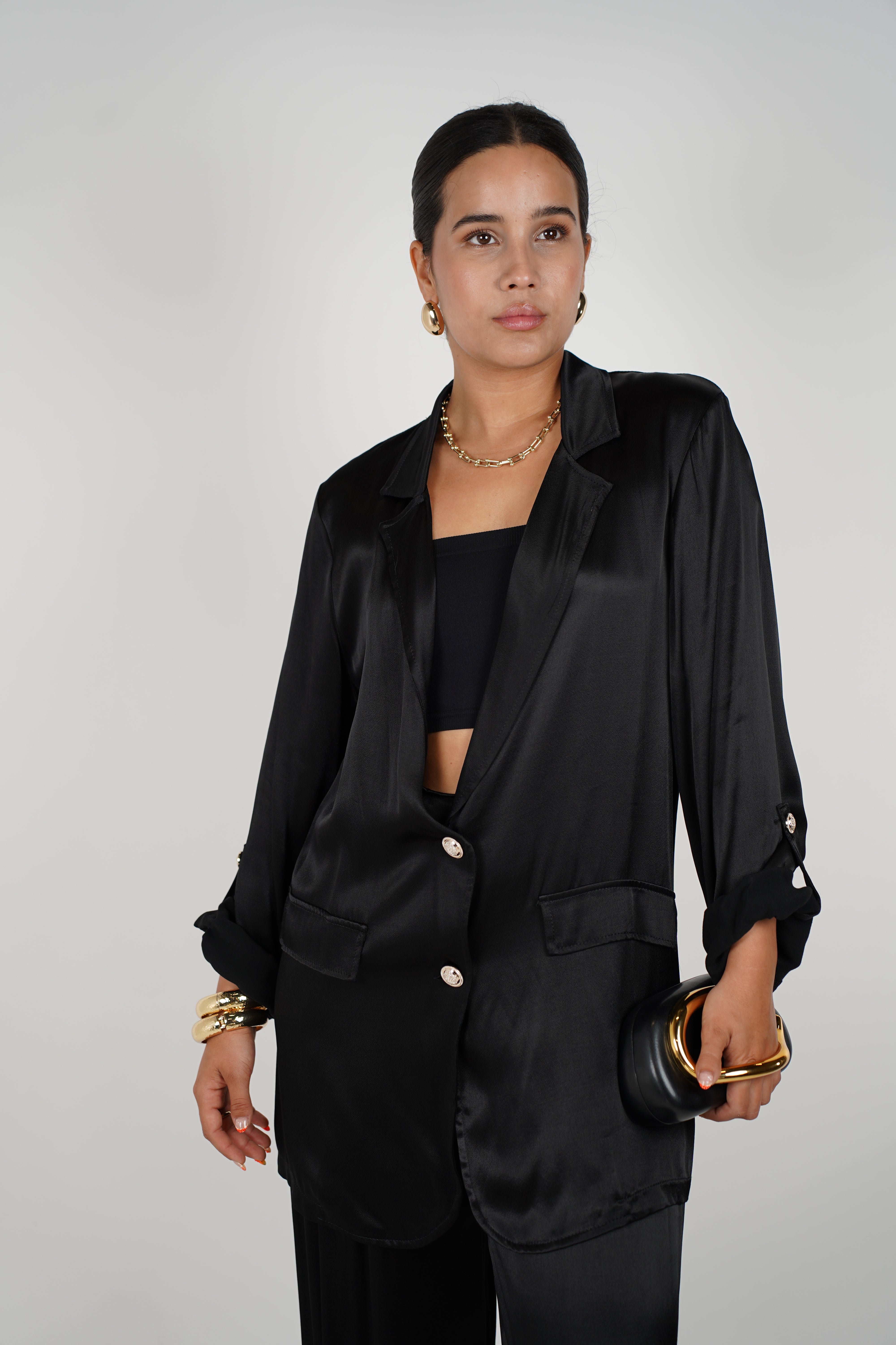 Analieah Set – Effortless Satin Luxe in Pearl