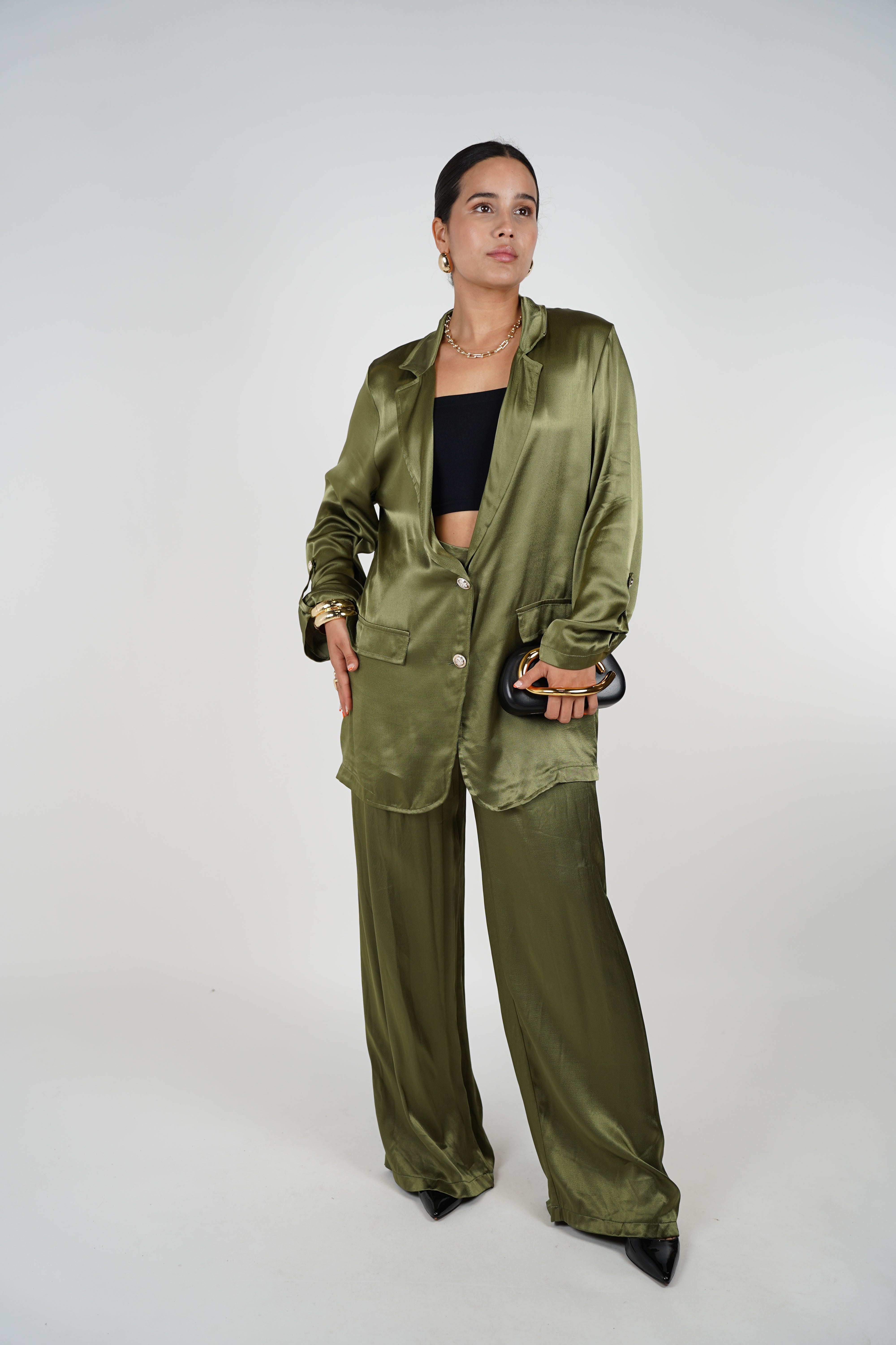 Analieah Set – Effortless Satin Luxe in Pearl